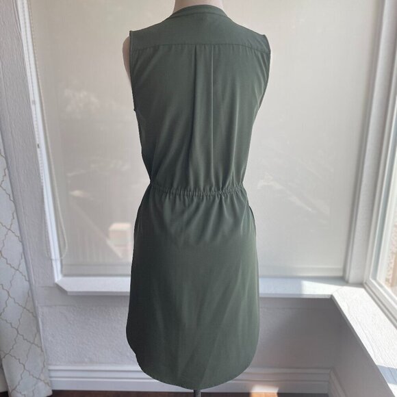 XOXO Olive Green Knee-Length Sleeveless Dress, Size S EUC - Picture 4 of 9